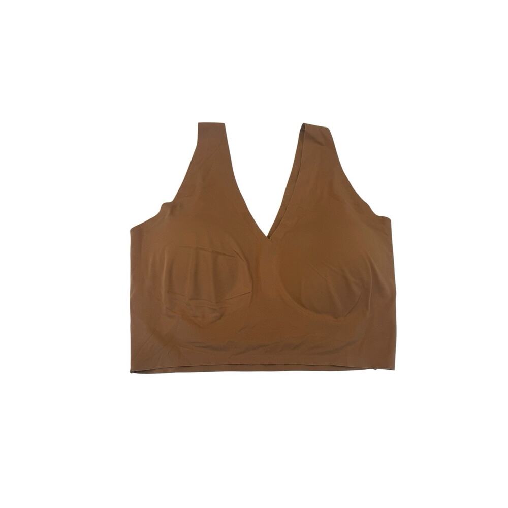 True & Co True Body V-Neck Bralette Bra True Beige 16802 Size large